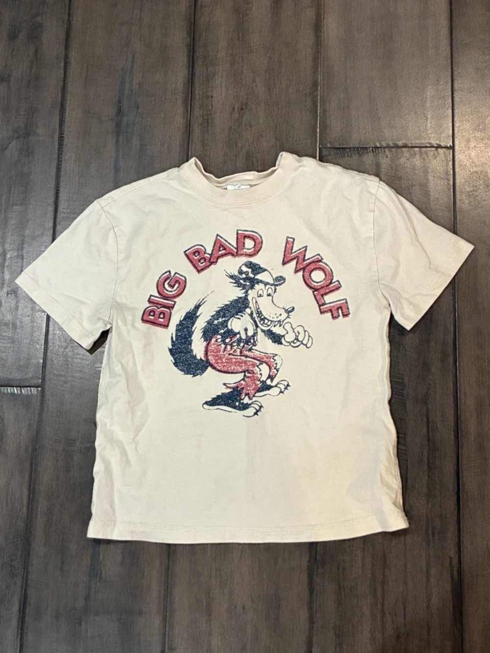 Disney Big Bad Wolf Vintage Style T-Shirt - Kids Size 10